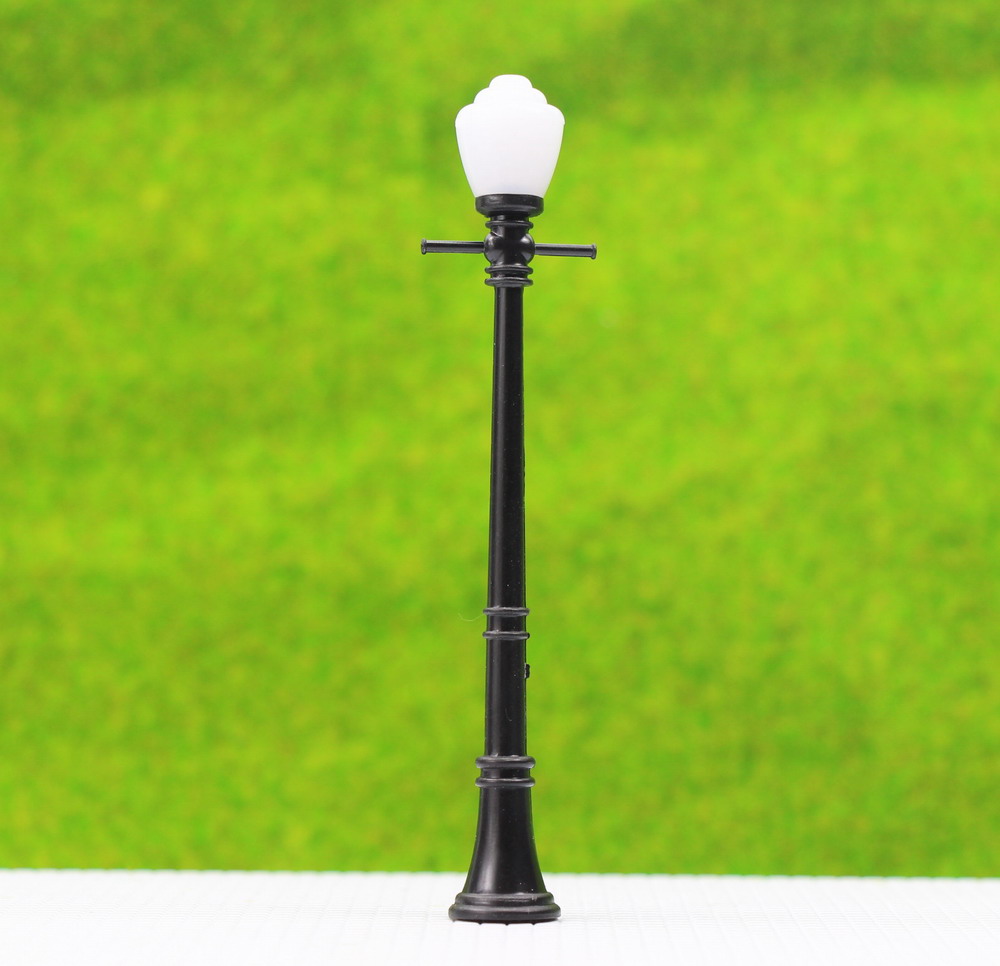 Lcx04 10pcs Model Railway Lamppost Lamps Street Lights O Scale Leds New Ebay
