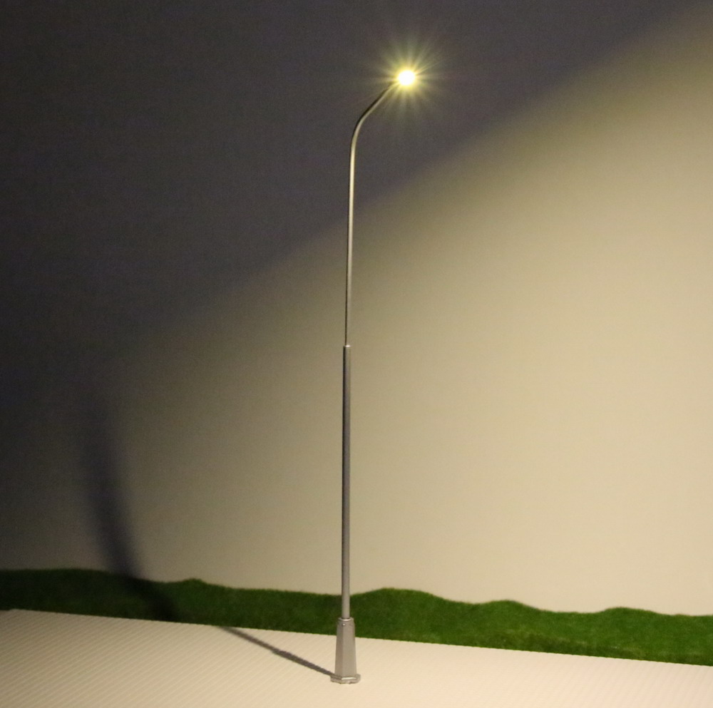 Lnh20 5pcs Model Railway Lamppost Lamps Street Lights O Scale Leds New Ebay