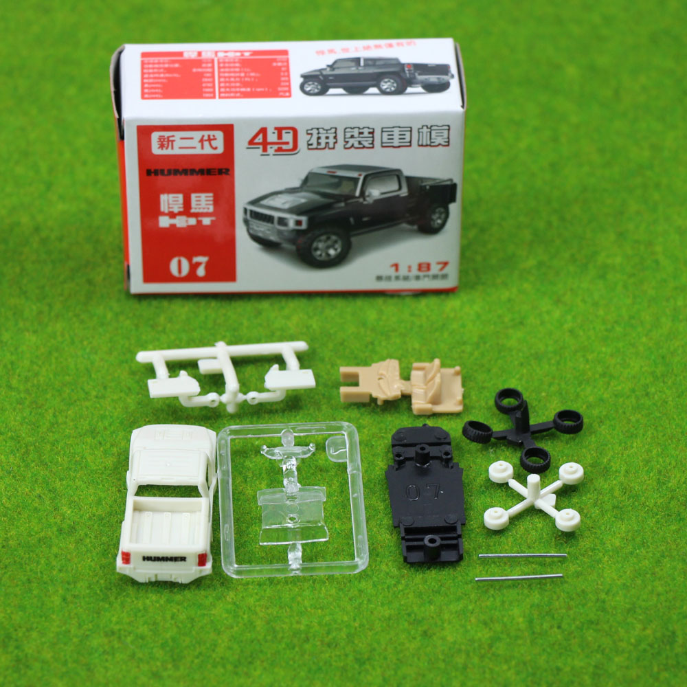 12 PCS 4D Model Cars Assembling Cars 1:87 HO Scale For Model Train Layout NEW | eBay