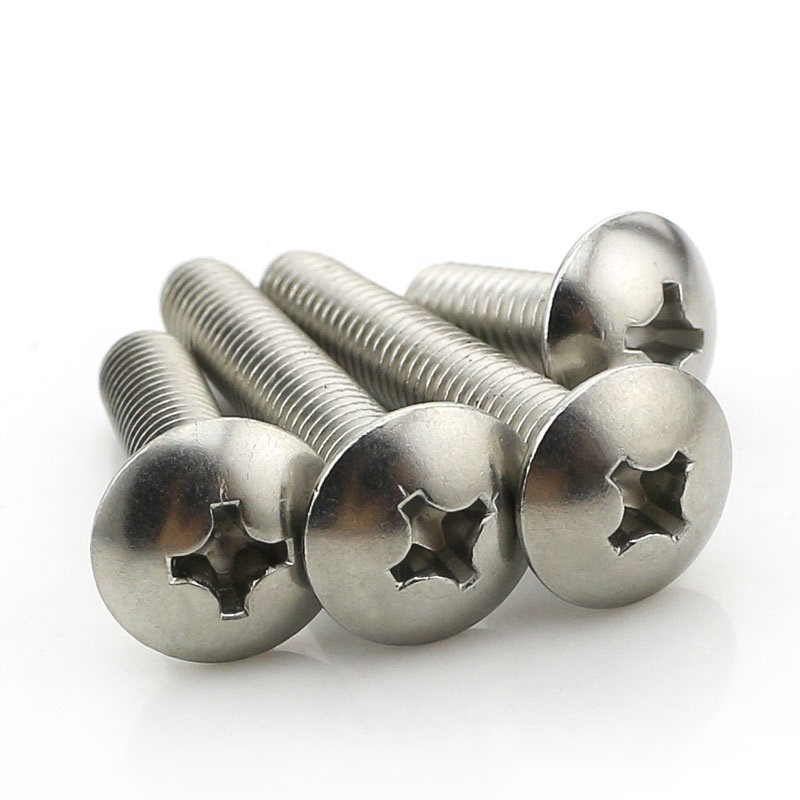 304 Stainless Steel Cross Recessed Mushroom Screws Truss Machine Screw Ebay