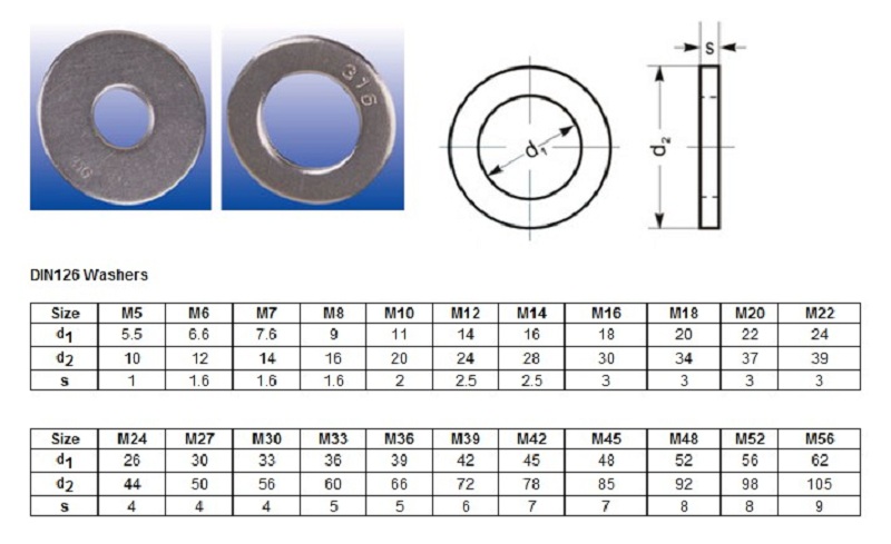 304-stainless-steel-flat-washer-ebay