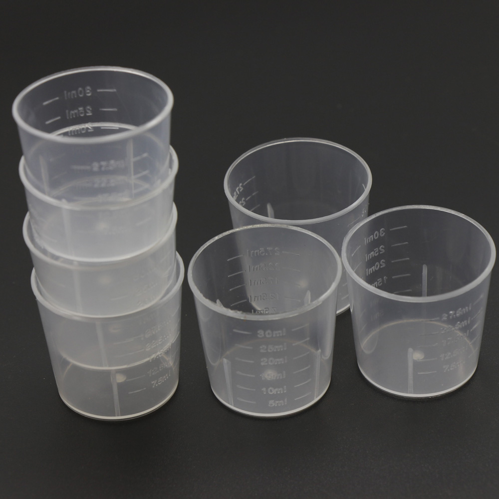 20PCS 30ml Medicine Measuring / Measure Cups Plastic Liquid Measuring