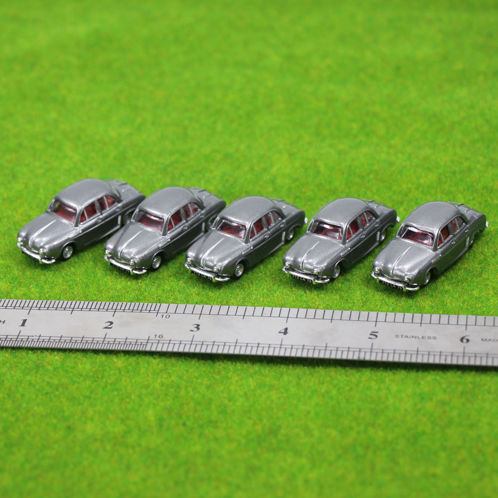 5PCS Model Cars White 1:100 TT HO Scale for Building Railway Train Scenery NEW