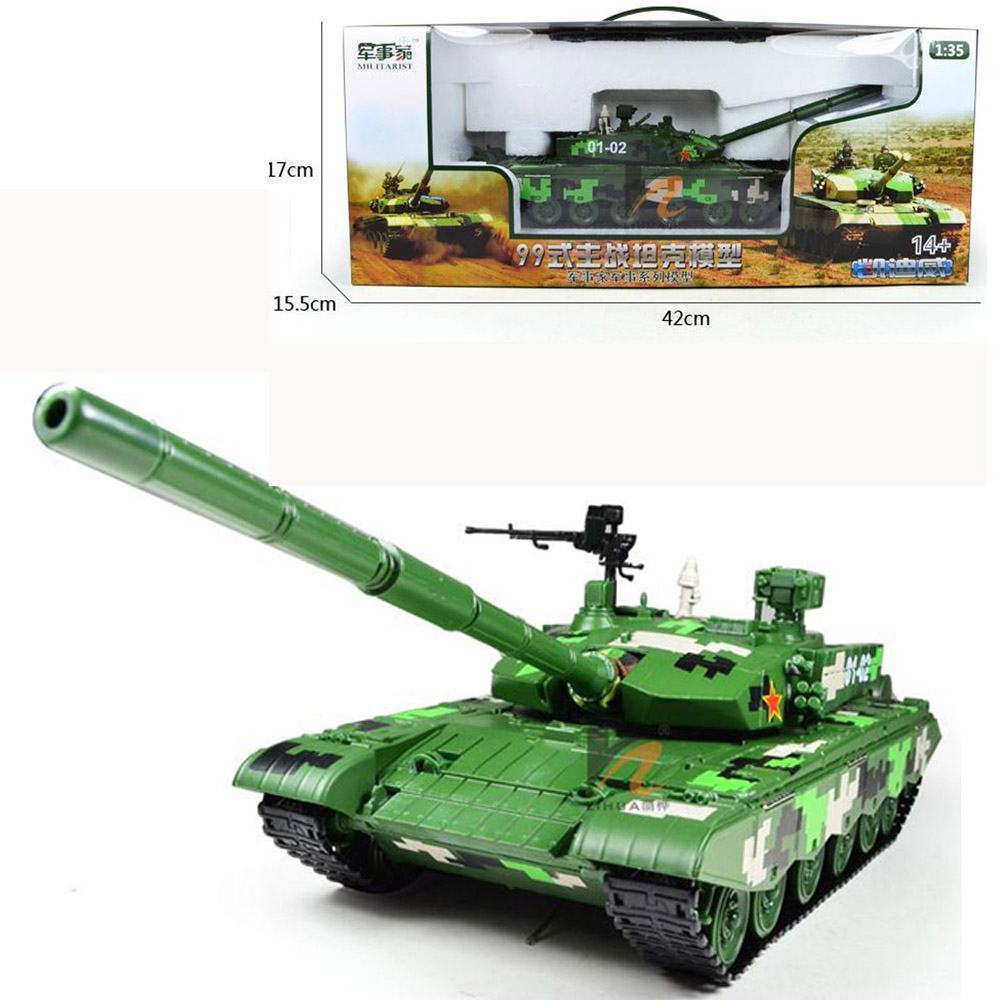 KDW 1/35 Scale Diecast Military Tanks ZTZ-99 Vehicle Armor Model Toys ...