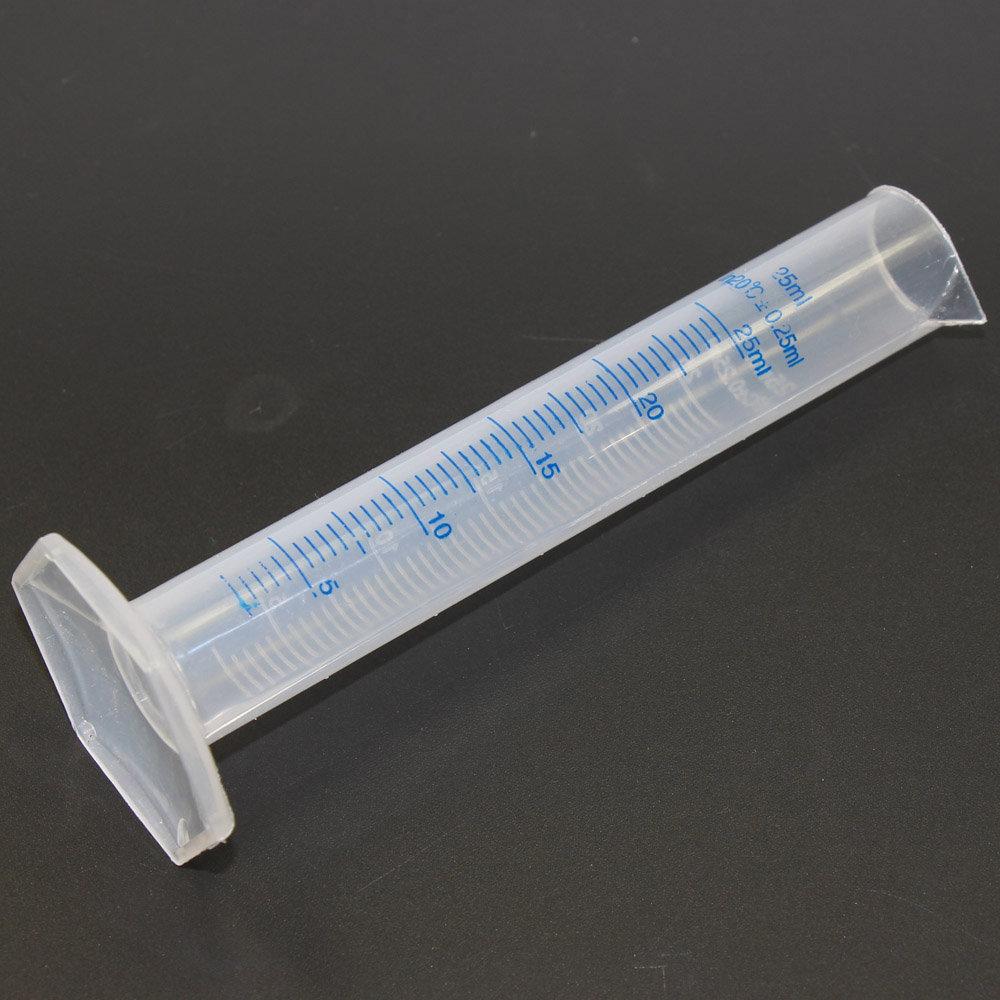 5PCS 25ml Measuring Cylinder Graduated Laboratory Trial Test Liquid ...