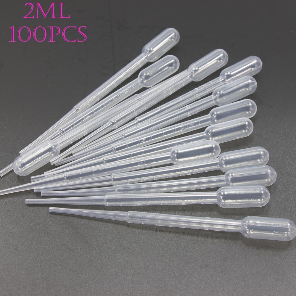 100PCS Disposable Plastic Transfer Pipettes Graduated Dropper ...