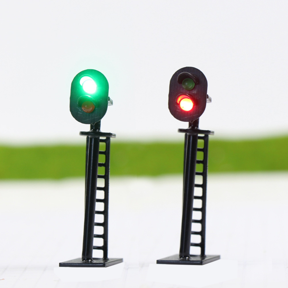 Download 5pcs Model Railway 2-Light N Scale Block Signal Green/Red 4cm 12V Led New JTD05 | eBay