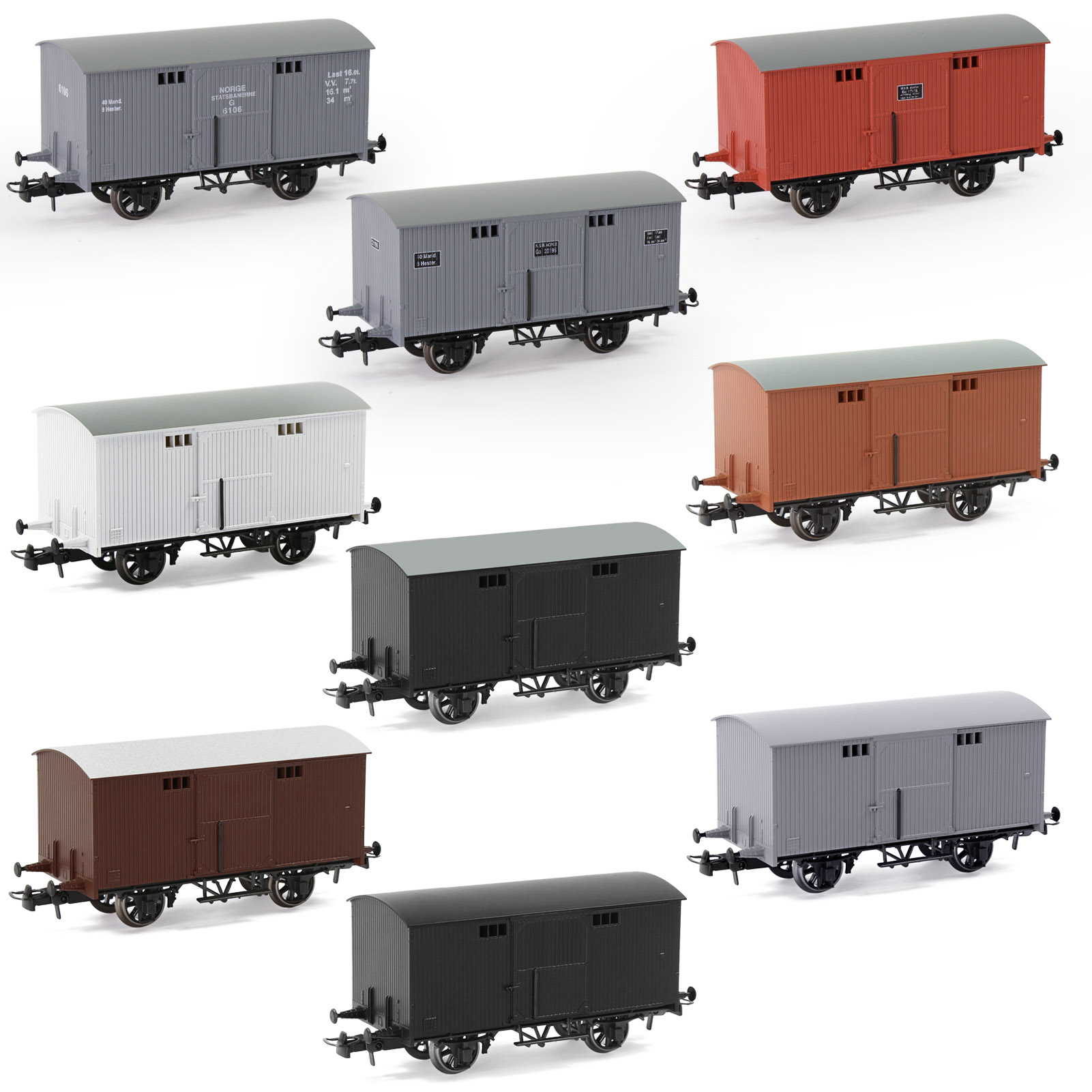 2x HO 1:87 Flachwagen-Set – 52 Zoll Flachbett Für Modellbahn Containerwagen In Schwarz