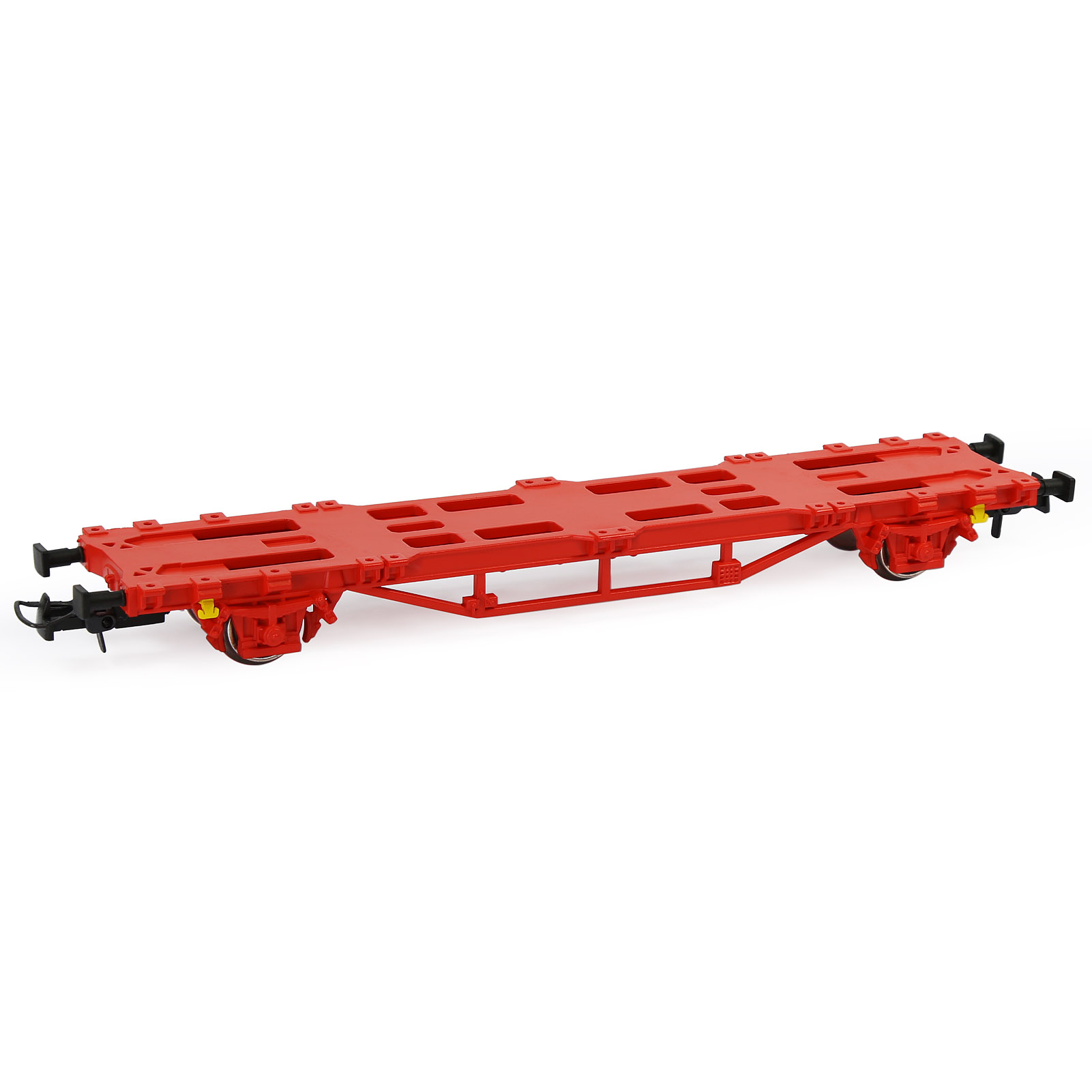Wagon Plat 40ft + Conteneur 40ft – Modèle échelle HO 1:87 – Pré-assemblé – Multicolore