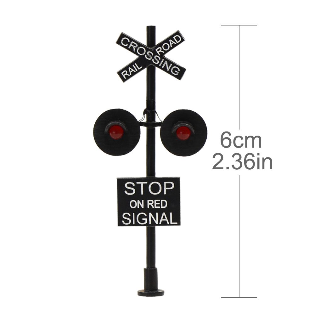 5 Feux De Signalisation HO échelle 1:87 - LED Pour Maquette Train Ou Décor
